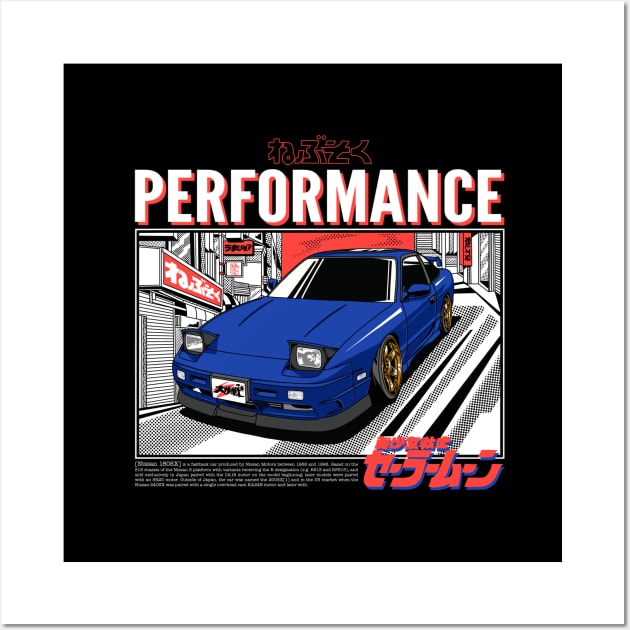 Nissan 180sx Wall Art by Allotaink